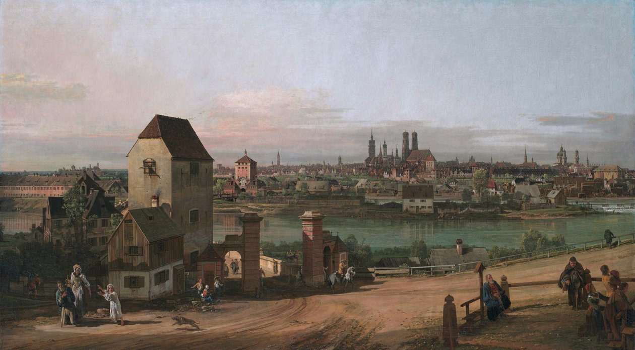 Udsigt over München af Bernardo Bellotto