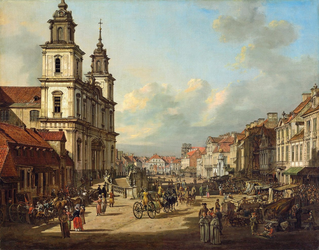 Det Hellige Korss Kirke i Warszawa af Bernardo Bellotto