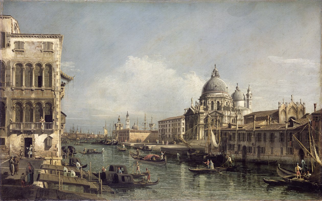 Indgang til Canal Grande, Venedig af Bernardo Bellotto