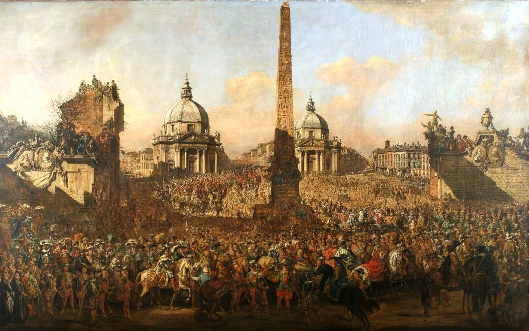 Jerzy Ossolinskis indtræden i Rom af Bernardo Bellotto