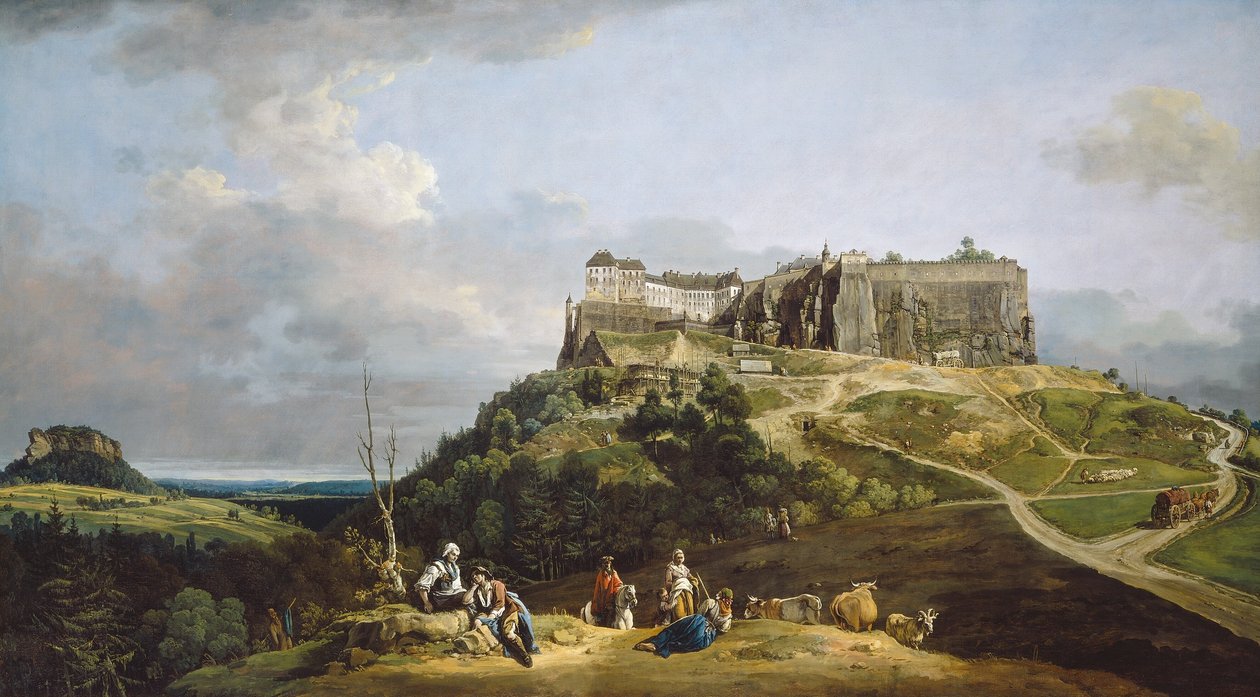 Koenigstein fæstning af Bernardo Bellotto