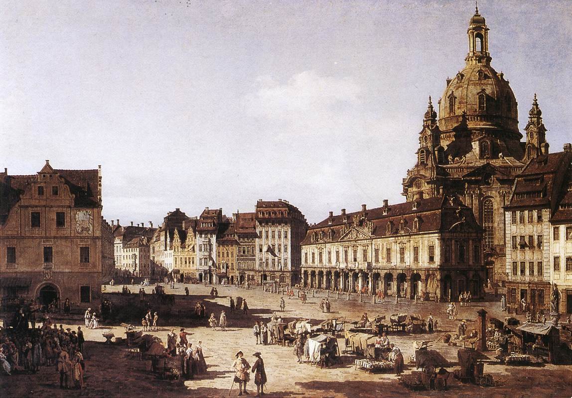 Ny markedsplads i Dresden af Bernardo Bellotto