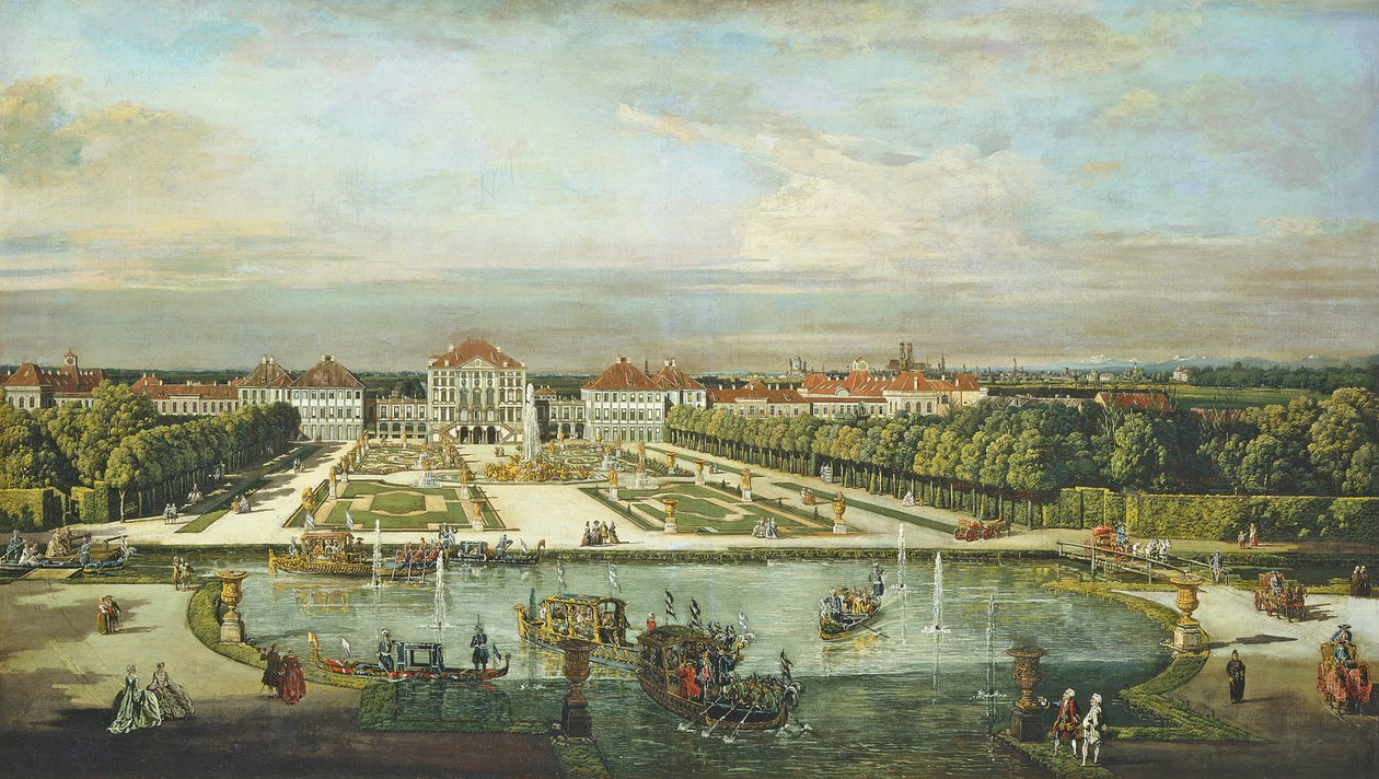Nymphenburg Palace, München, ca. 1761 af Bernardo Bellotto