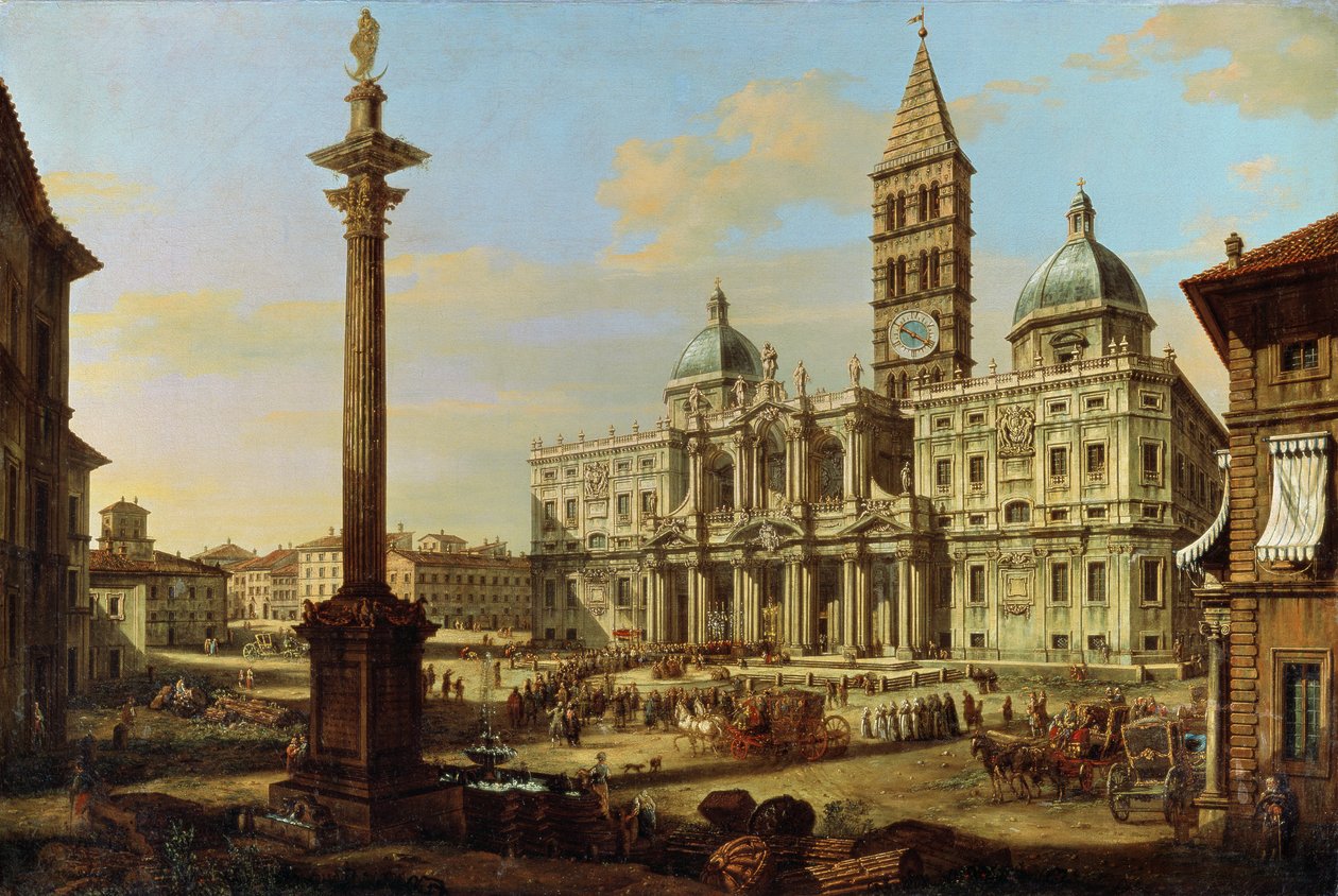 Santa Maria Maggiore, Rom, 1739 af Bernardo Bellotto