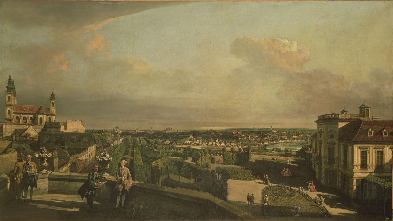 Kaunitz Palace and Garden, Wien, 175960 af Bernardo Bellotto