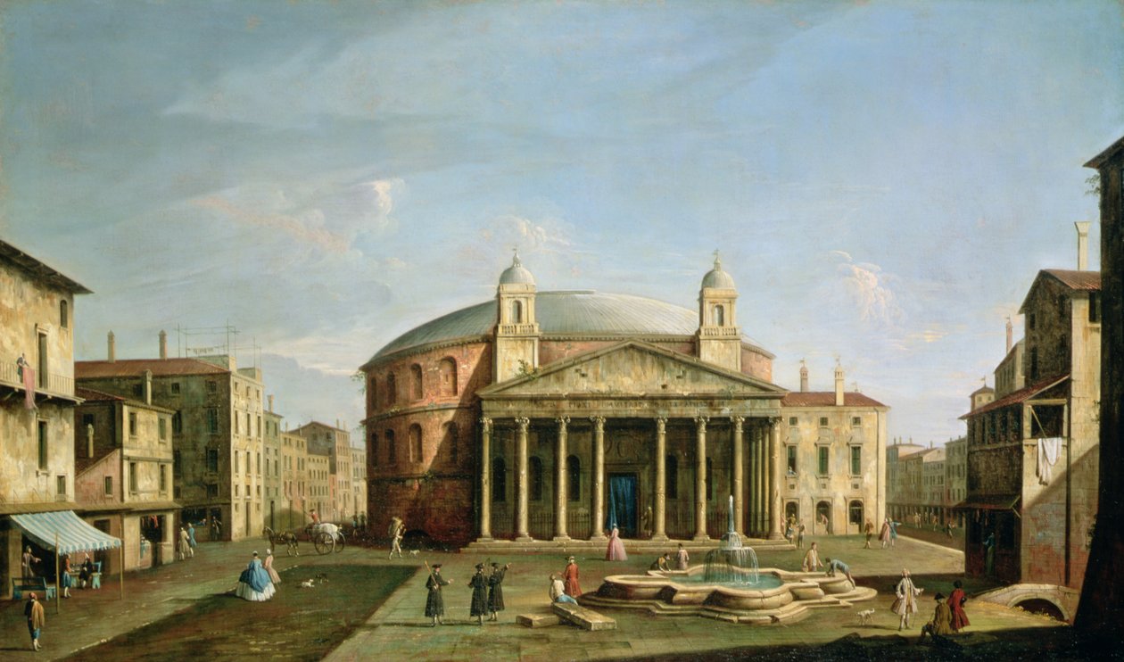 Pantheon i Rom af Bernardo Bellotto