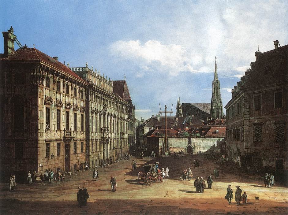 Wien, Lobkowitzplatz af Bernardo Bellotto