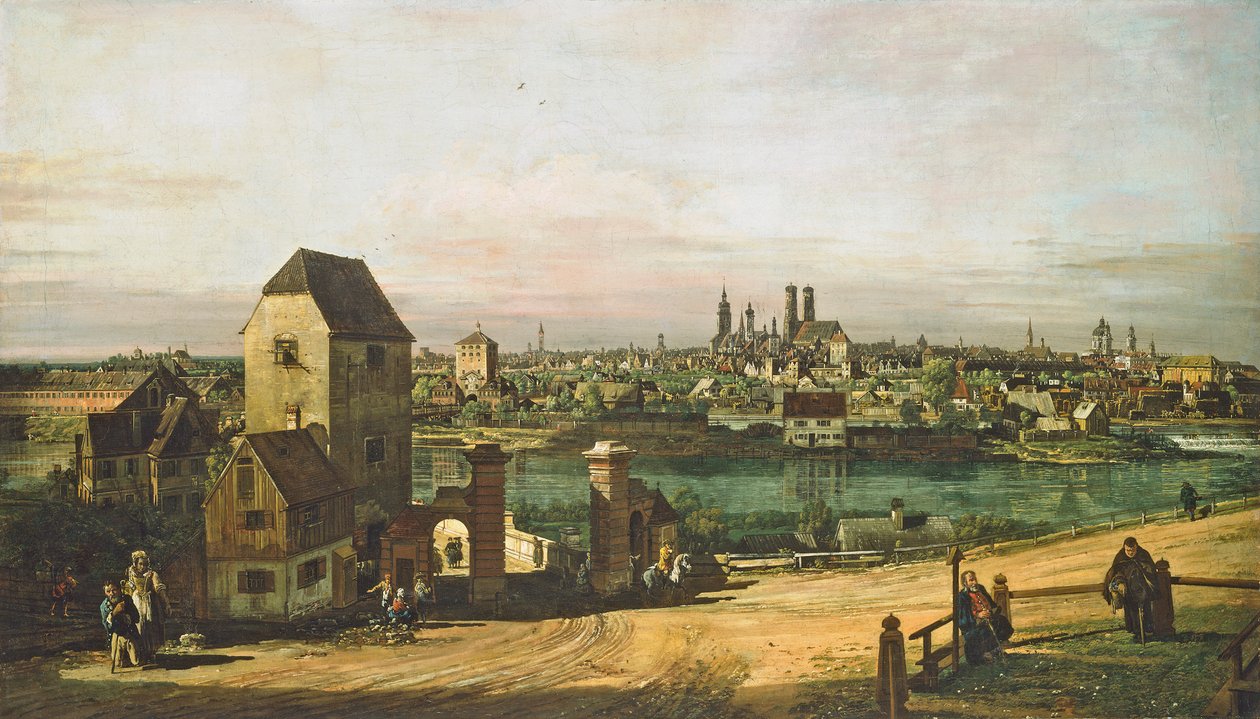 Udsigt over München, ca. 1761 af Bernardo Bellotto