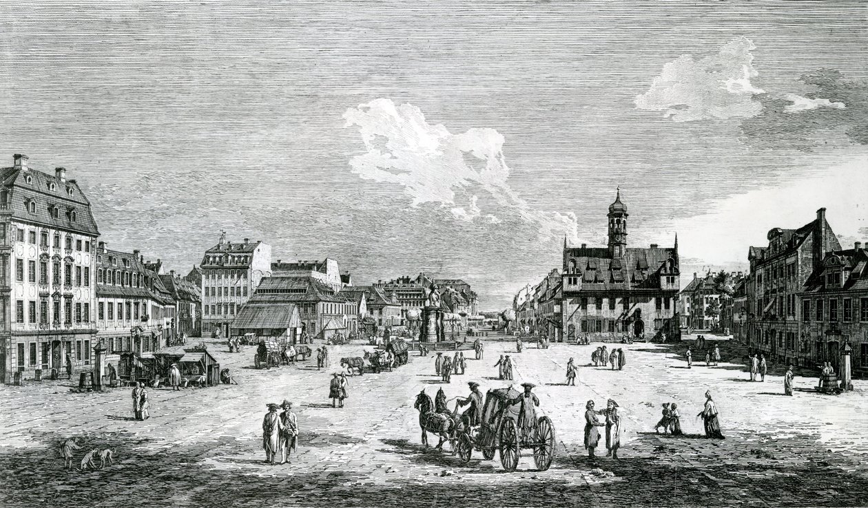 Udsigt over Dresden af Bernardo Bellotto