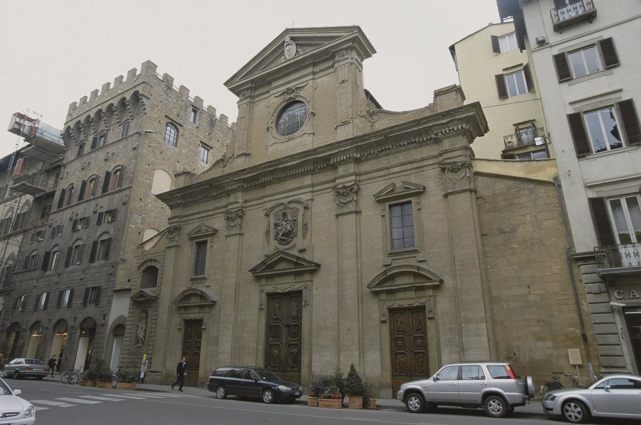 Facaden af Santa Trinita, 1593-94 af Bernardo Buontalenti
