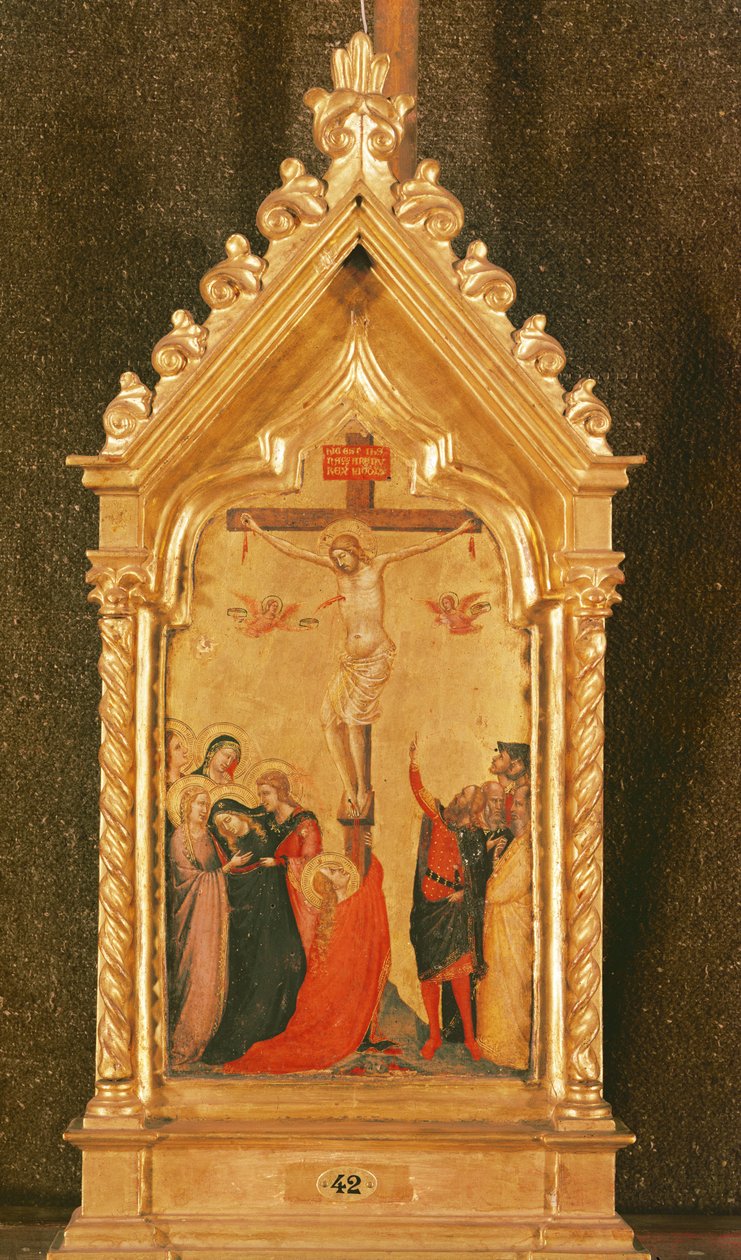 Korsfæstelse (tempera på panel) af Bernardo Daddi