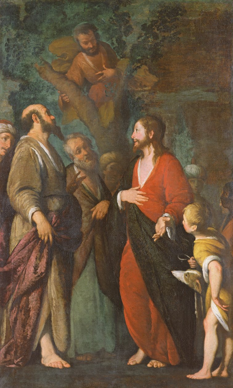 Omdannelse af Zakæus af Bernardo Strozzi