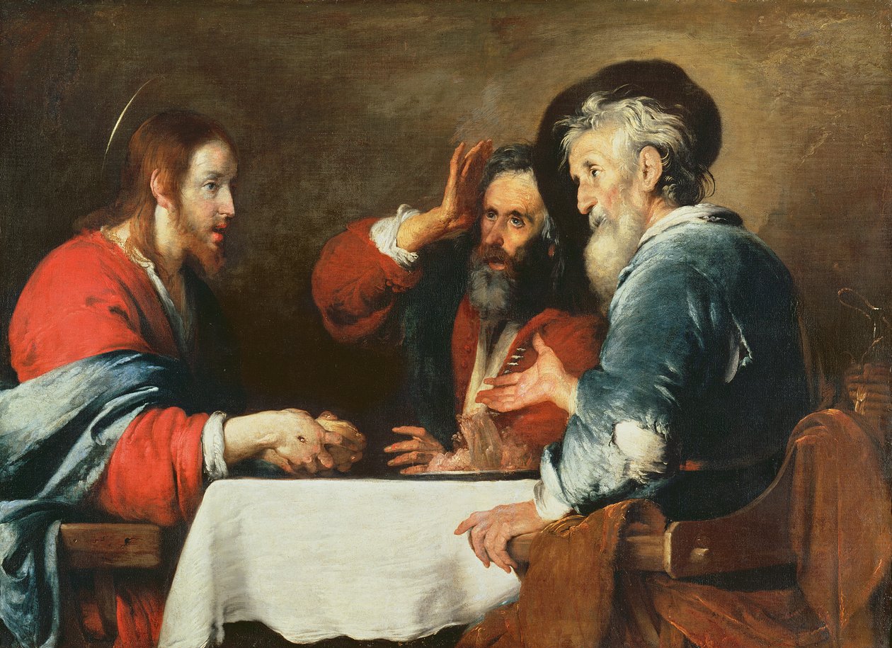 Aftensmad i Emmaus af Bernardo Strozzi