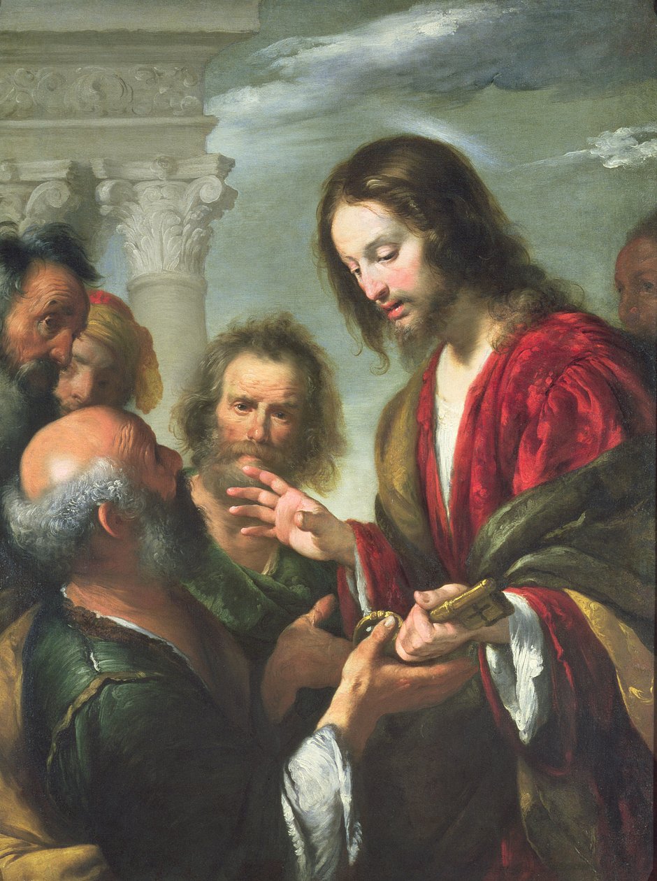 Udleveringen af nøglerne til Sankt Peter af Bernardo Strozzi