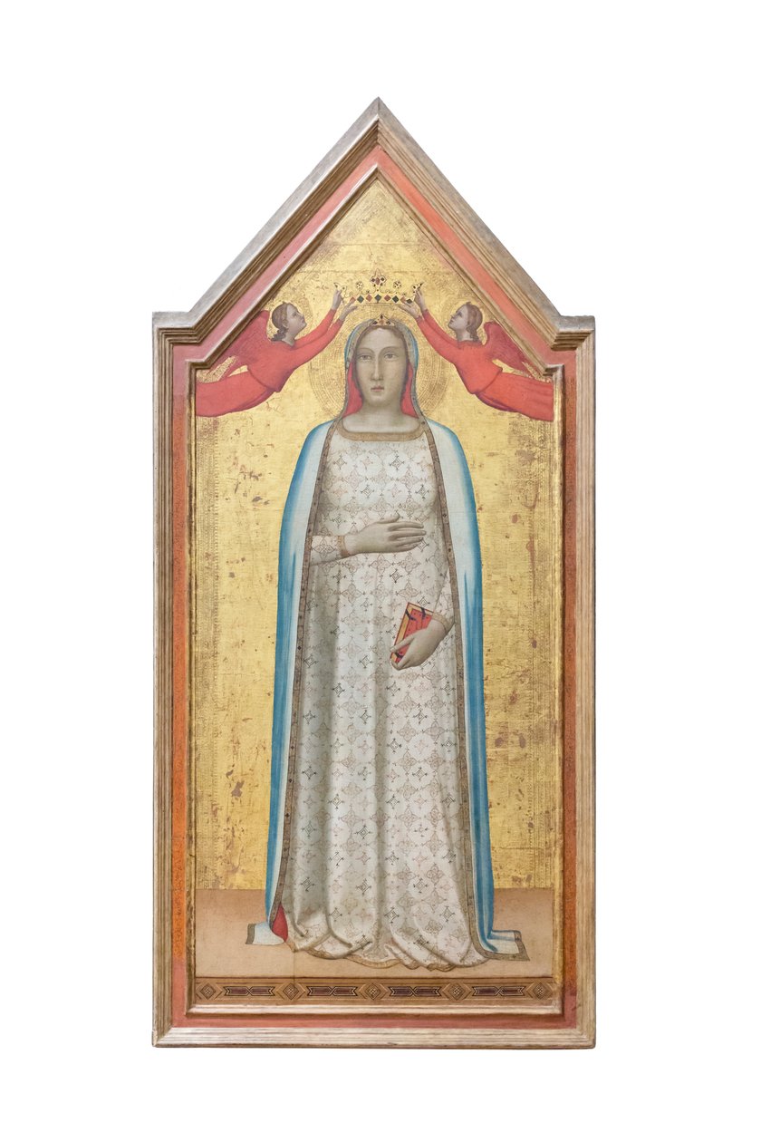 "Madonna del parto" kronet af engle af Bernardo (workshop of) Daddi
