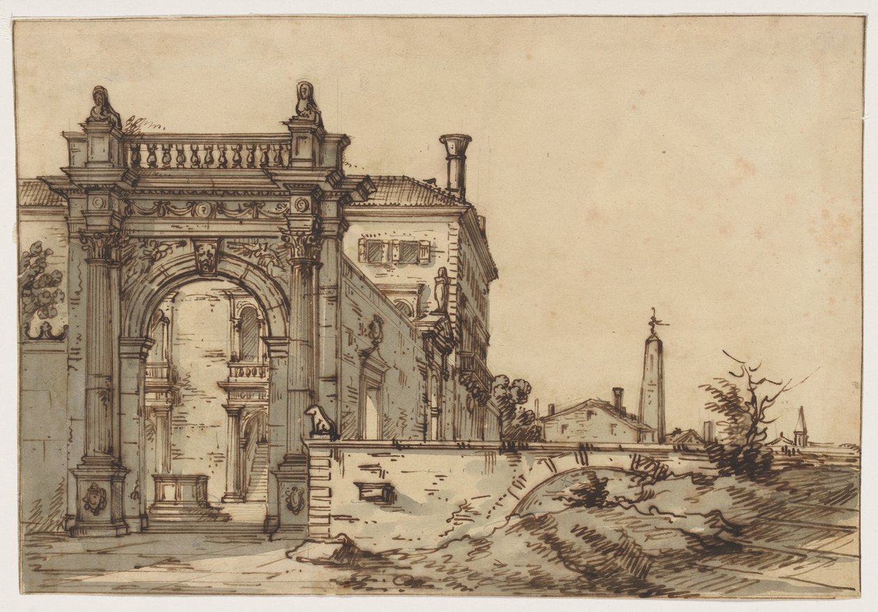 En venetiansk villa af Bernardo Bellotto