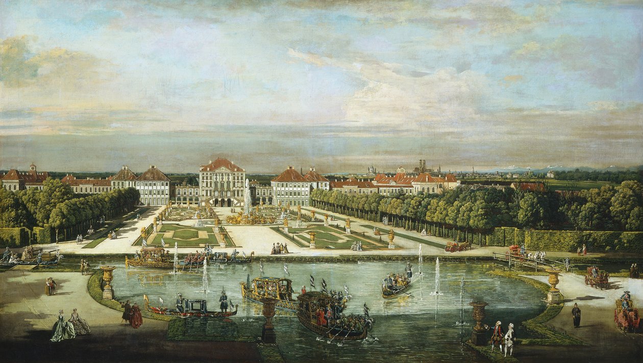 Nymphenburg Palace, München, ca. 1761. af Bernardo Bellotto