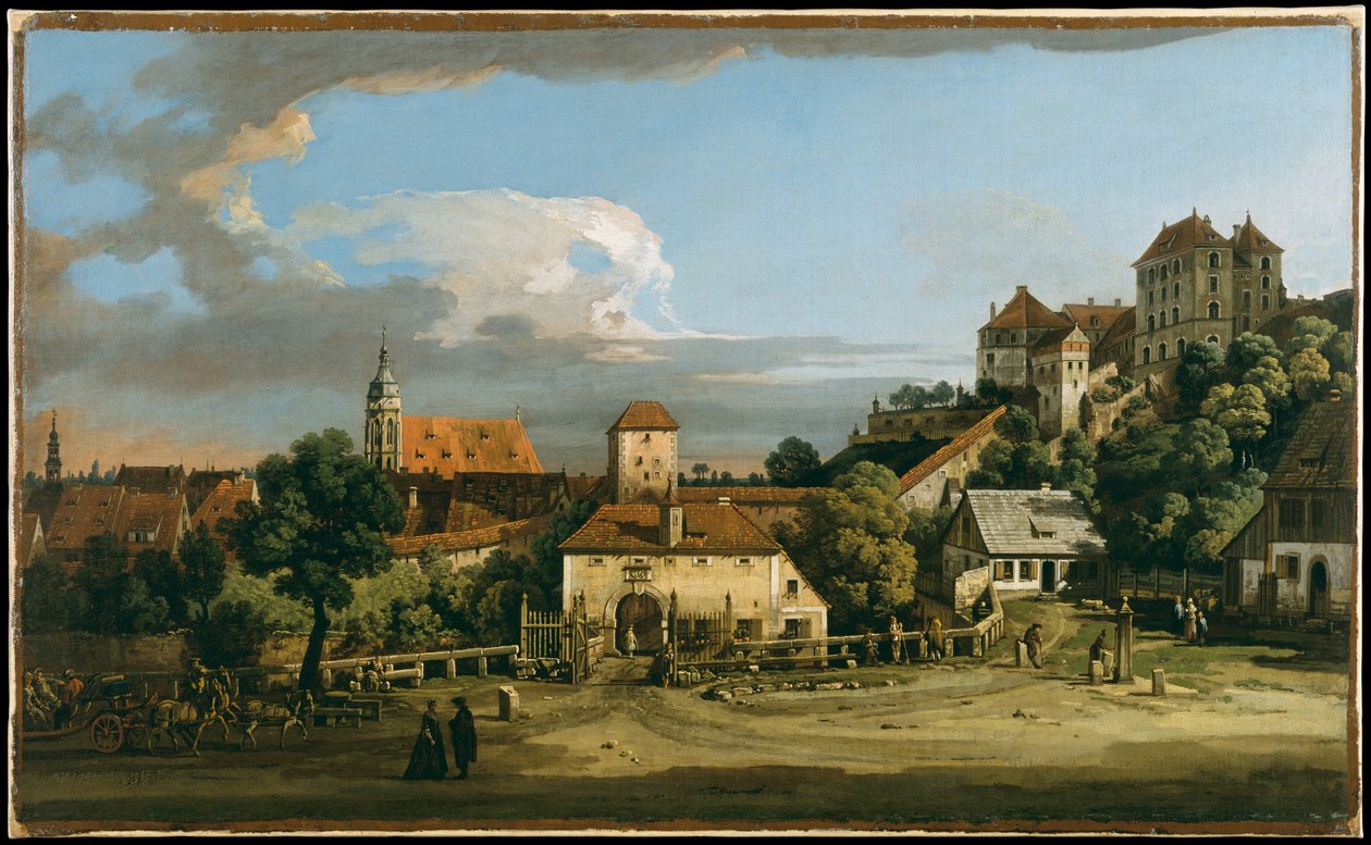 Pirna: Obertor set fra syd af Bernardo Bellotto