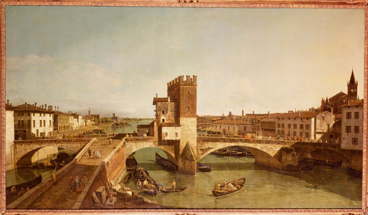 Ponte Delle Navi, Verona af Bernardo Bellotto