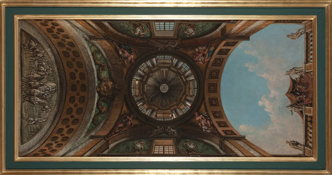 Udkast til malerier i salen på Ujazdowski-slottet i Warszawa af Bernardo Bellotto