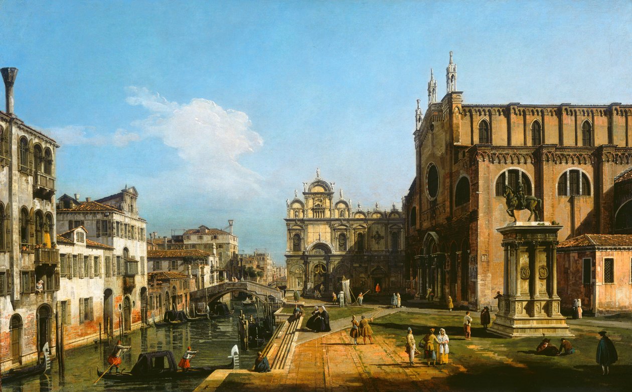 Campo di SS. Giovanni e Paolo, Venedig, 17431747. af Bernardo Bellotto