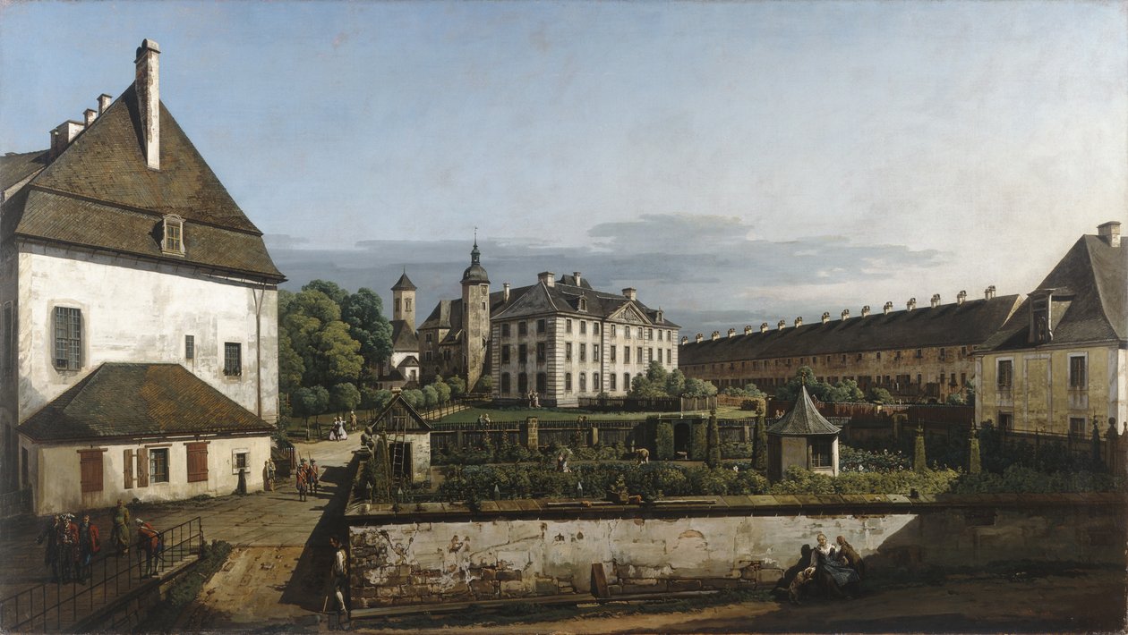 Konigstein fæstning: Gårdhave med Brunnenhaus af Bernardo Bellotto