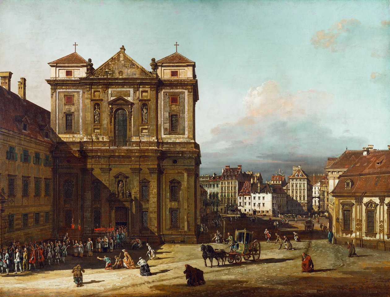 Freyung i Wien, fra nordvest, mellem 1758 og 1761 af Bernardo Bellotto