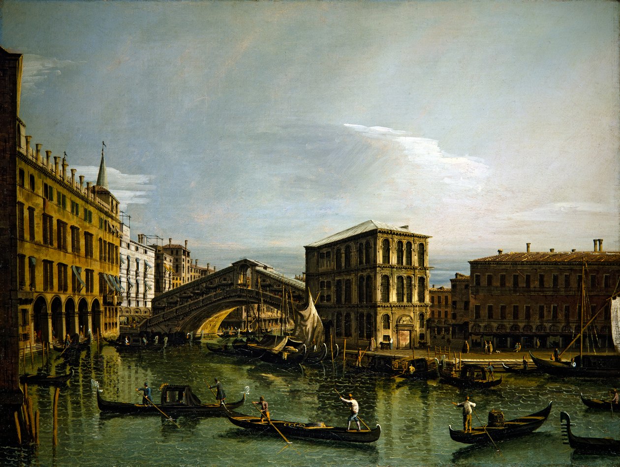 Canal Grande, Venedig af Bernardo Bellotto