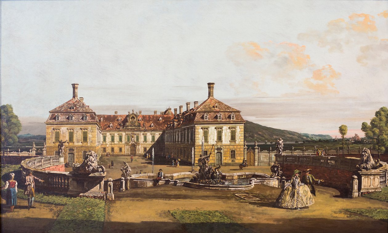 Det kejserlige palads i Sclosshof af Bernardo Bellotto