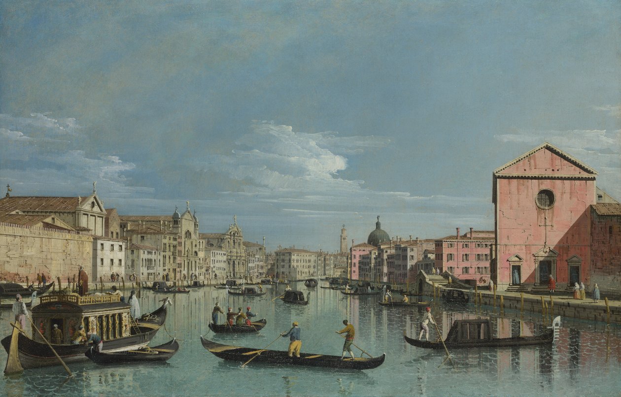 Venedig. Upper Reaches af Canal Grande ud mod Santa Croce, 1740