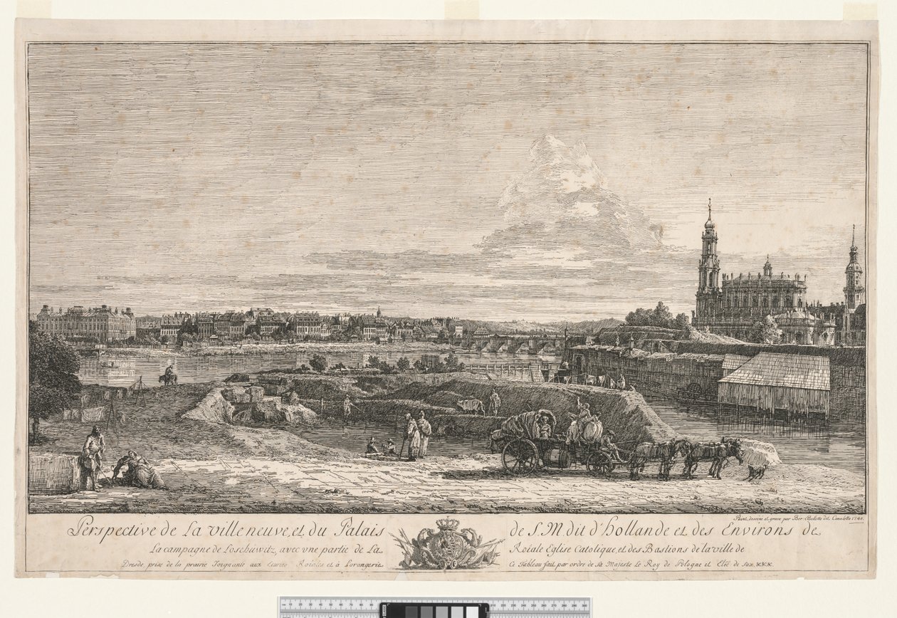 Udsigt over Dresden af Bernardo Bellotto