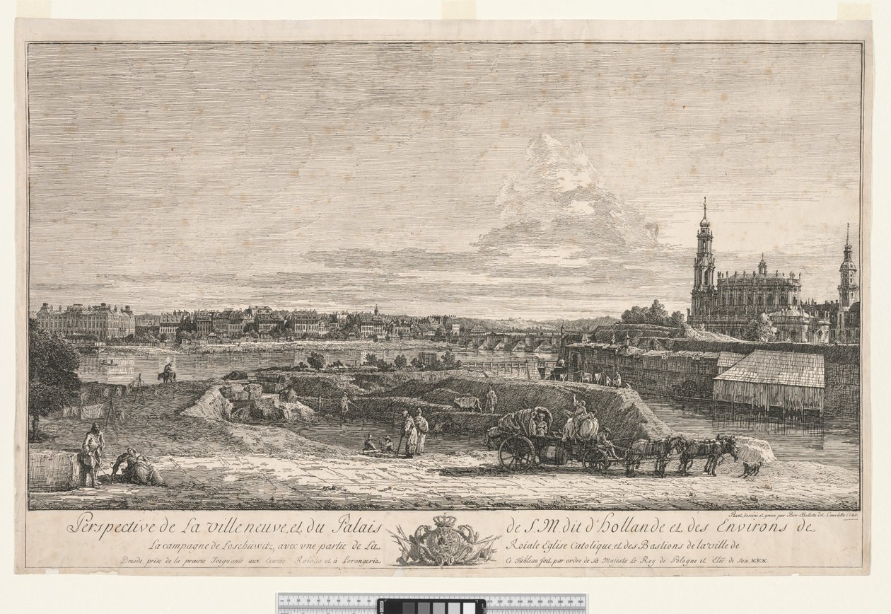 Udsigt over Dresden, 1748. af Bernardo Bellotto