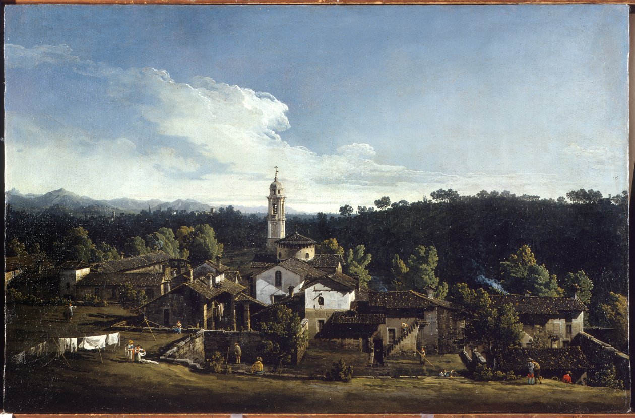 Udsigt over Gazzada af Bernardo Bellotto