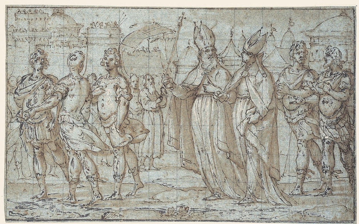 Procession til Oliebjerget af Bernardo Castello