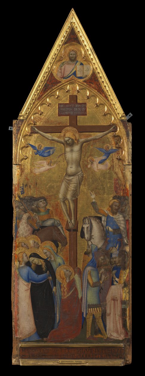 Korsfæstelsen (midterpanel) (recto) af Bernardo Daddi