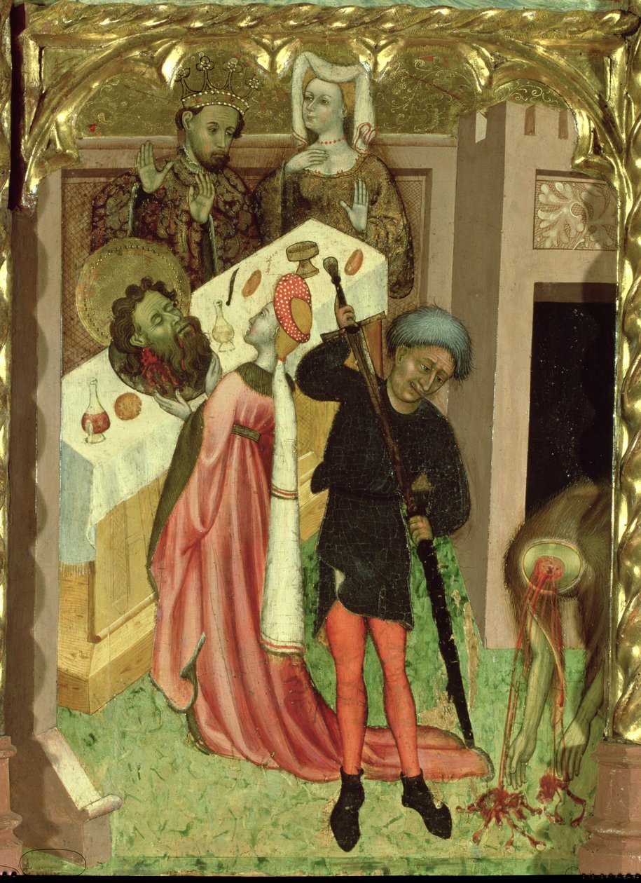 Altertavle af St. Jean Baptiste: Halshugning af St. Johannes og præsentation af hans hoved af Salome ved Herodes