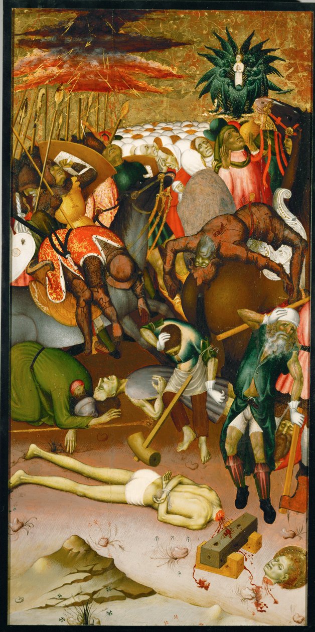 Fire scener fra Sankt Georgs martyrium ... af Bernardo Martorell