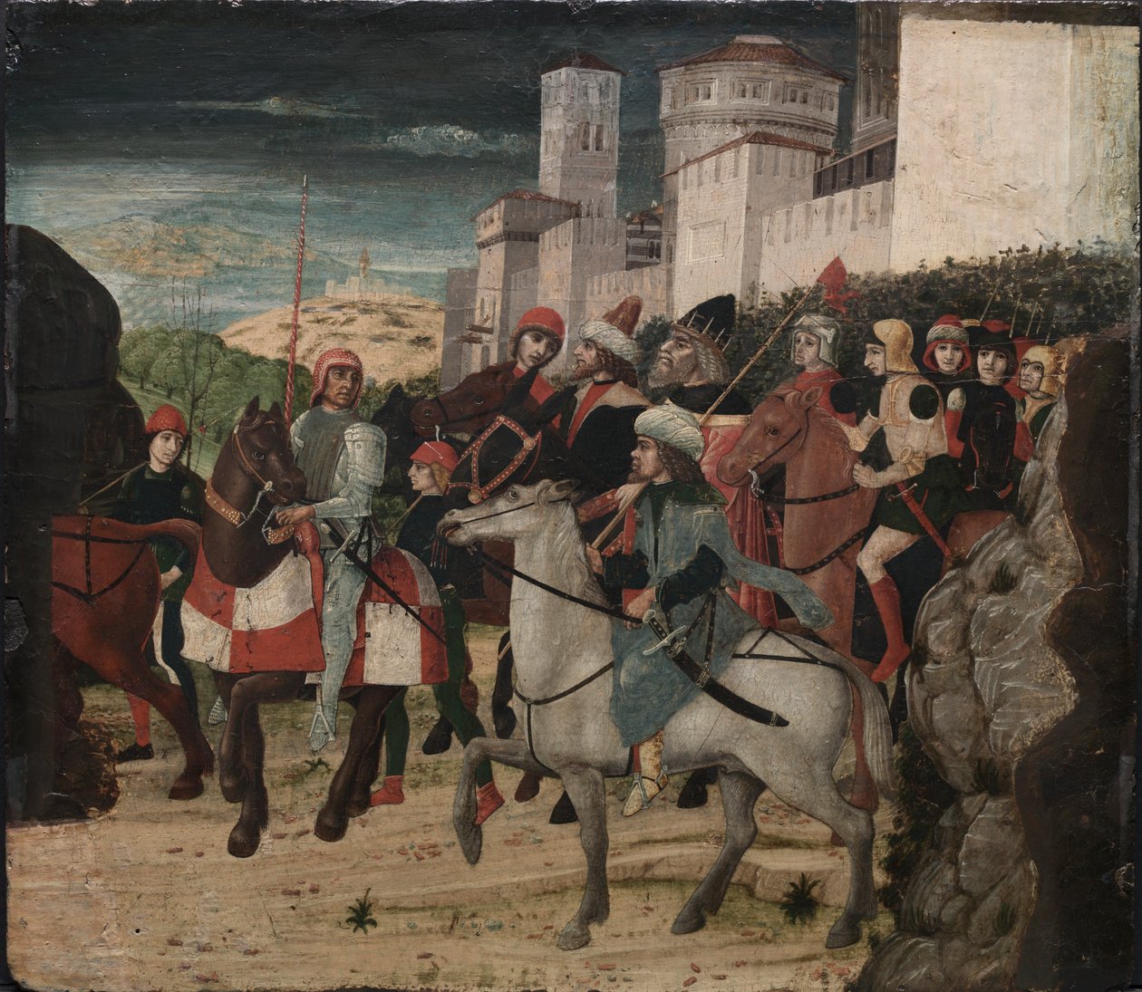 Magiernes procession, ca. 1450-1500 (tempera på træ) af Bernardo Parentino