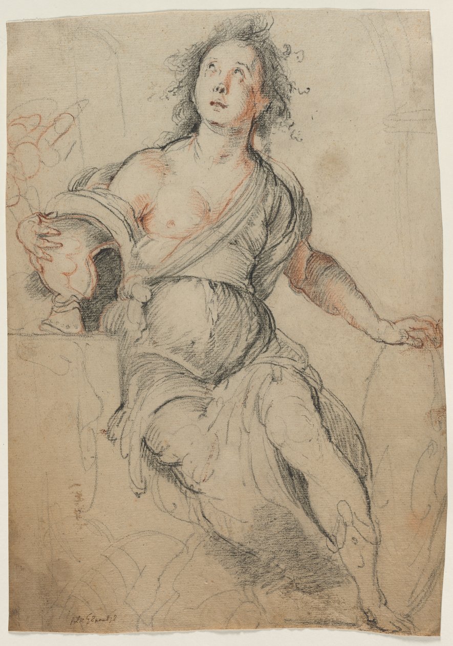 Allegorisk figur af Bernardo Strozzi