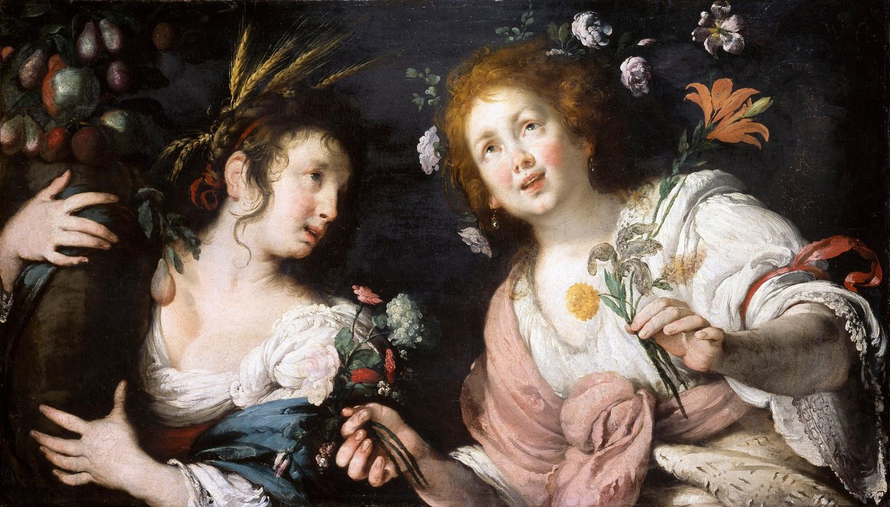 Allegori over foråret og sommeren af Bernardo Strozzi