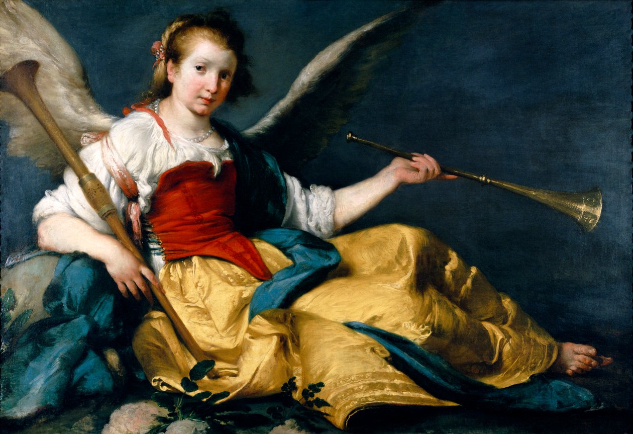 En allegori om berømmelse af Bernardo Strozzi