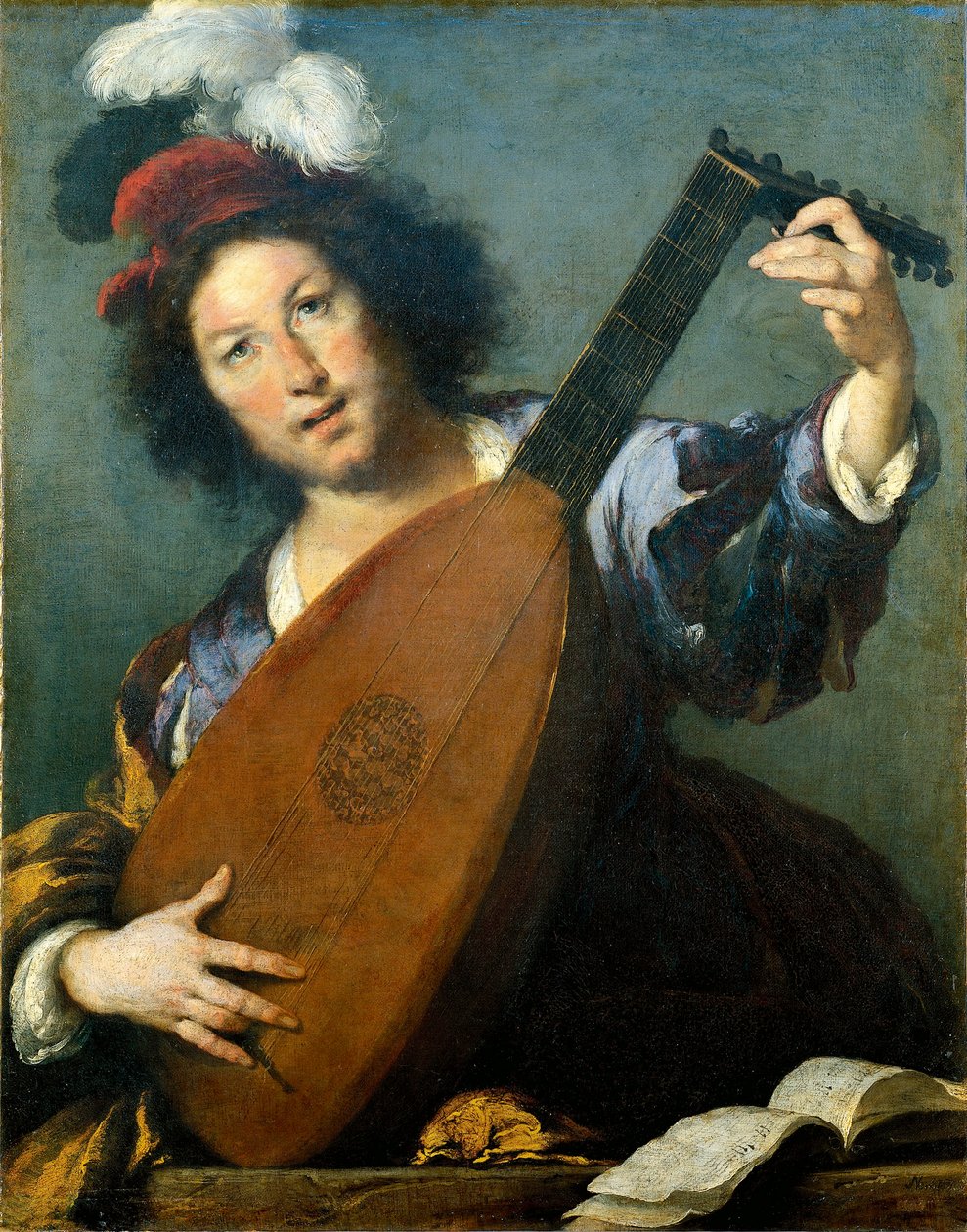Østrig, Wien, Lutespilleren af Bernardo Strozzi