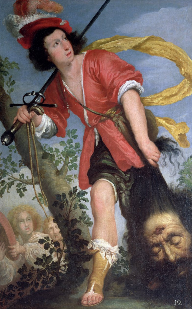 David med Goliats hoved af Bernardo Strozzi
