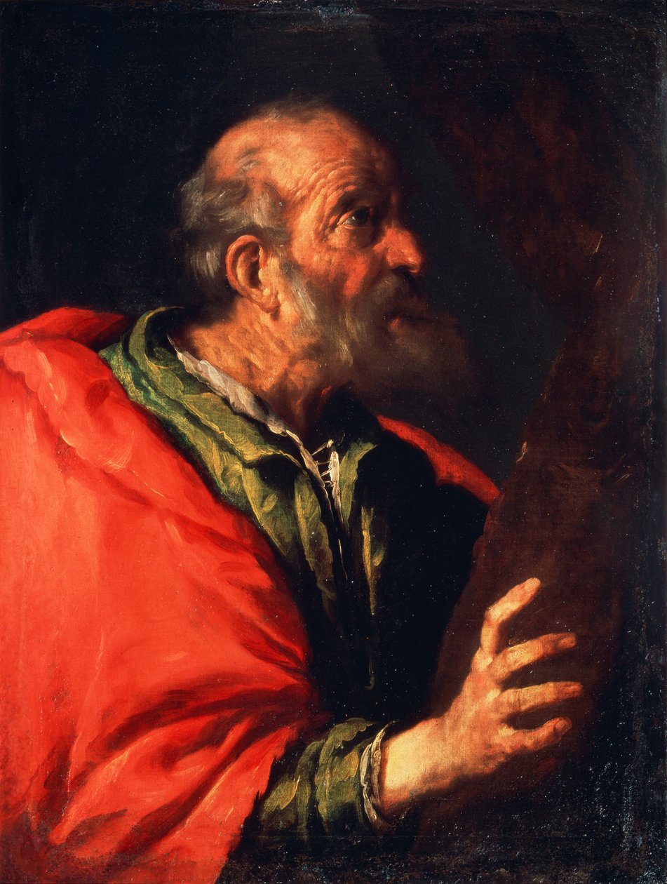Hoved af en gammel mand, apostlen Peter, 1600-tallet af Bernardo Strozzi