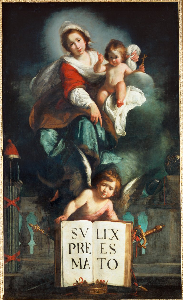 La Madone de la Justice - Retfærdighedens Madonna ... af Bernardo Strozzi