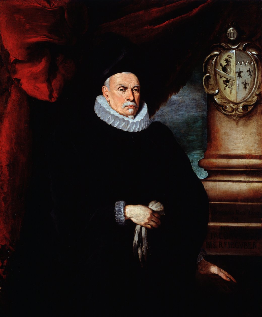 Portræt af Giacomo Raggi, Senator for Republikken Genova (olie på lærred af Bernardo Strozzi