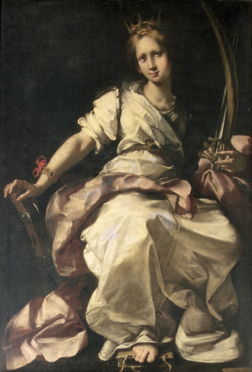 Den hellige Katarina af Alexandria af Bernardo Strozzi