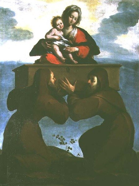 Madonna Odigitrias tilsynekomst af Bernardo Strozzi