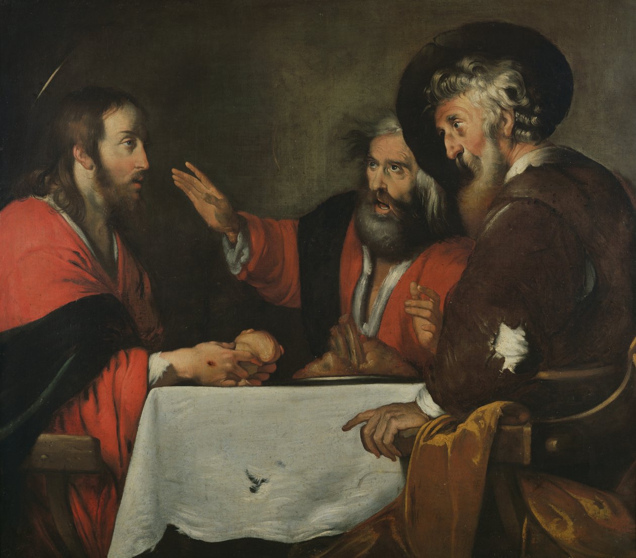 Nadveren i Emmaus af Bernardo Strozzi