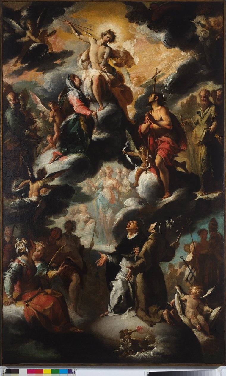 Sankt Dominikus syn (himlen) af Bernardo Strozzi